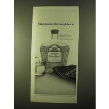 1970 Seagram's Crown Royal Ad - Loving Thy Neighbor's