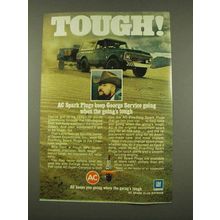 1973 AC Spark Plugs Ad - Tough!
