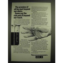 1981 ARCO Atlantic Richfield Company Oil and Gas Ad - The Promise of Oil