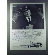 1981 Delta Airlines Ad - Curtis George, Captain