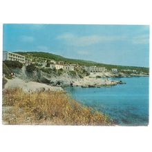 AGHIA MARINA, CRETE, GREECE used postcard. 1983 postmark #