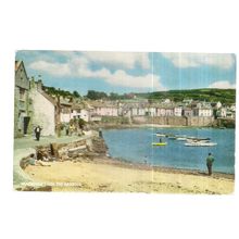 MOUSEHOLE FROM THE HARBOUR, CORNWALL, unused vintage postcard by J. Salmon =