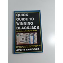 Quick Guide to Winning Blackjack By Avery Cardoza 2001 1st paperback