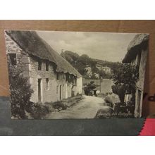 OLD COTTAGES, NEWLYN, CORNWALL used antique postcard by F. Frith 1906 pm