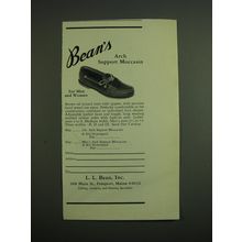 1971 L.L. Bean Arch Support Moccasin Advertisement