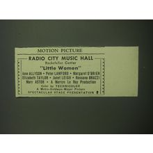 1949 Little Women Movie Ad - Radio City Music Hall