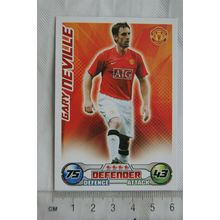 2008/09 Topps Match Attax Trading Card - Gary Neville, Manchester United