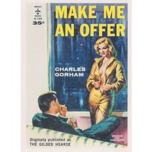 Make Me An Offer Prostitute Adult Pulp Fiction Book Postcard