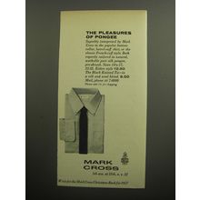 1957 Mark Cross Shirts Ad - The pleasures of pongee