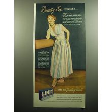 1949 Linit Laundry Starch Ad - Dorothy Cox designed it