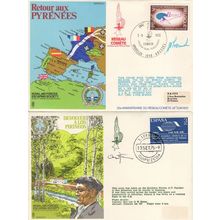 Retour Aux Pyrenees Devolver 2x RAF French Escaping Society Signed FDC s