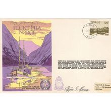 RAF Escaping Society Flukt Far Norge Norway Military Hand Signed Flown FDC