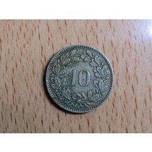 Switzerland 1926 10 Rappen Coin