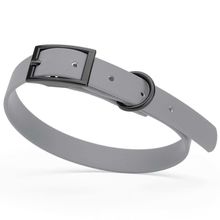 Dog Pet Waterproof Collar - W5/8" x L12"-15" - Battleship Gray