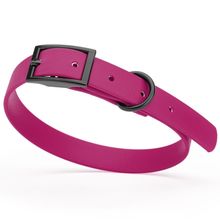Dog Pet Waterproof Collar - W5/8" x L12"-15" - Magenta Pink