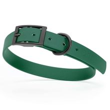 Dog Pet Waterproof Collar - W3/4" x L15"-18" - Hunter Green