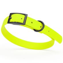 Dog Pet Waterproof Collar - W5/8" x L12"-15" - Safety Yellow
