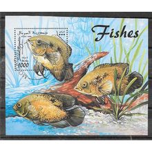 Somalia 1998 LES POISSONS BLOC OBLITERE ( USED )