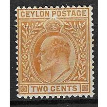 CEYLON 1910-11 EDVII 2c MINT SG292