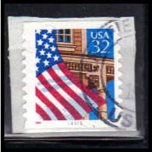 Used 2915A 32c U.S. Flag Over Porch Fine CNS 11111 10x10 PA1295