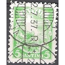 Latvija 1934 Michel 233 O Cote (2013) 0.45 € Armoirie Cachet rond