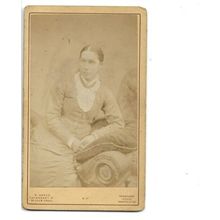 Elegant Lady, Social History, R Banks Studio, Manchester, Lancashire, CDV