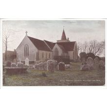 Parish Church Milford-on-Sea Hampshire 1953 Postcard