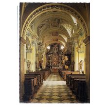 inside the FRAUENBERG CATHOLIC CHURCH, nr. ADMONT unused postcard vgc /