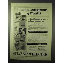 1950 Sylvania Electric Ad - Lighting Achievements
