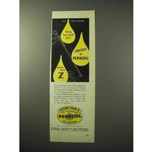 1950 Pennzoil Oil Ad - Using Too Much Oil?
