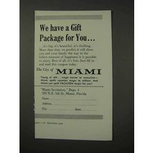 1958 Miami Florida Ad - We Have a Gift Package for You