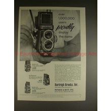 1958 Rollei Rolleiflex, Rolleicord Camera Ad - Proudly!