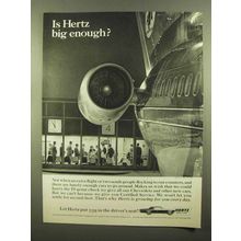 1965 Hertz Rent-A-Car Ad - Is Hertz Big Enough?