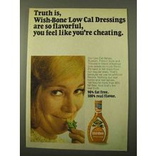 1971 Wish-Bone Low Calorie Dressing Ad - Truth Is