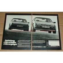 1979 2pg Porsche Car Ad, in German - Fahrvergnugen!!