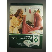 1984 Vantage Ultra Lights Menthol Cigarettes Ad