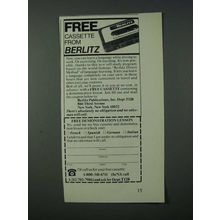 1986 Berlitz Direct Method Language Learning Ad