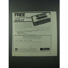 1986 Berlitz Ad - Direct Method Language Learning