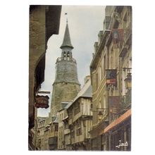THE CLOCK TOWER, DINAN, BRETAGNE, Brittany, France.. unused vintage postcard /