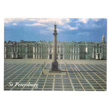 PALACE SQUARE, ALEXANDER COLUMN, ST. PETERSBURG, RUSSIA used postcard 2000 =