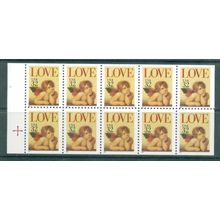 2959a 32c Love Fine MNH Pane/10 L00105