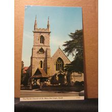 ST. MARY THE VIRGIN PARISH CHURCH, EWELL, Surrey. unused postcard by Dennis =