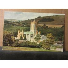BUCKFAST ABBEY, used vintage postcard. by Salmon 1962 postmark =