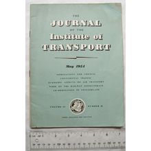 1954 Journal of Institute of Transport Vol. 25, No. 10