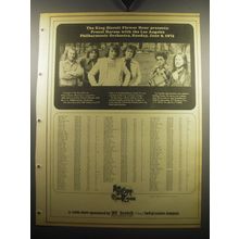 1974 The King Biscuit Flower Hour Advertisement - Procol Harum LA Philharmonic