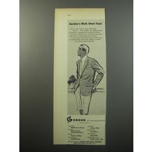 1955 Gordon of Philadelphia Walk Short Coat Advertisement