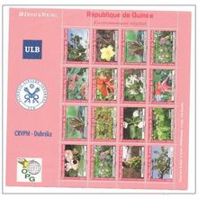 Guinée 2007 Environnement végétal Flora flore Blüten Flowers bloc de 16