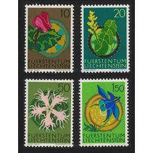 Liechtenstein Flowers 2nd series 4v 1971 MNH SG#532-535 MI#539-542