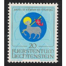 Liechtenstein St Johann's Abbey Arms of Church Patron 1969 MNH SG#506