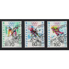 Liechtenstein Winter Olympic Games Albertville 3v 1991 CTO SG#1024-1026